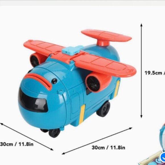 3 In 1 Pretend Play Deformation Electric Driving Simulation Airplane Toy - Picture 11 of 11